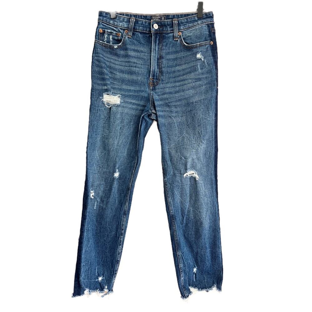 Abercrombie & Fitch Simone High Rise Ankle Straight Jean